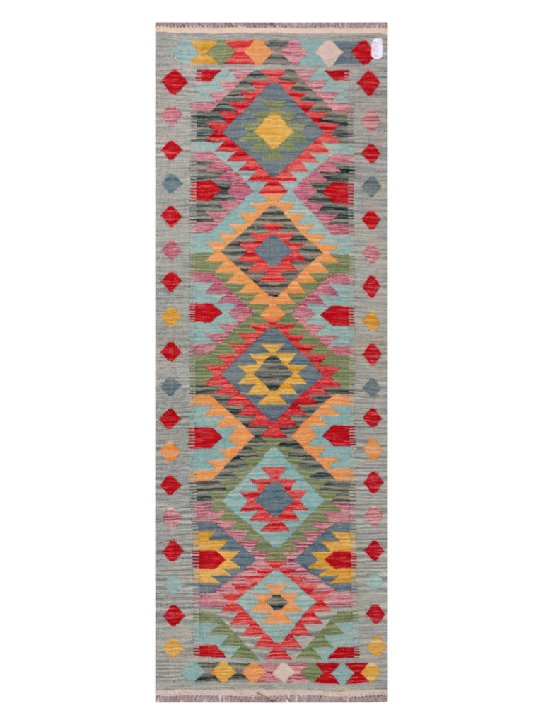 Handwoven Maimana Kilim Runner (209x75cm)