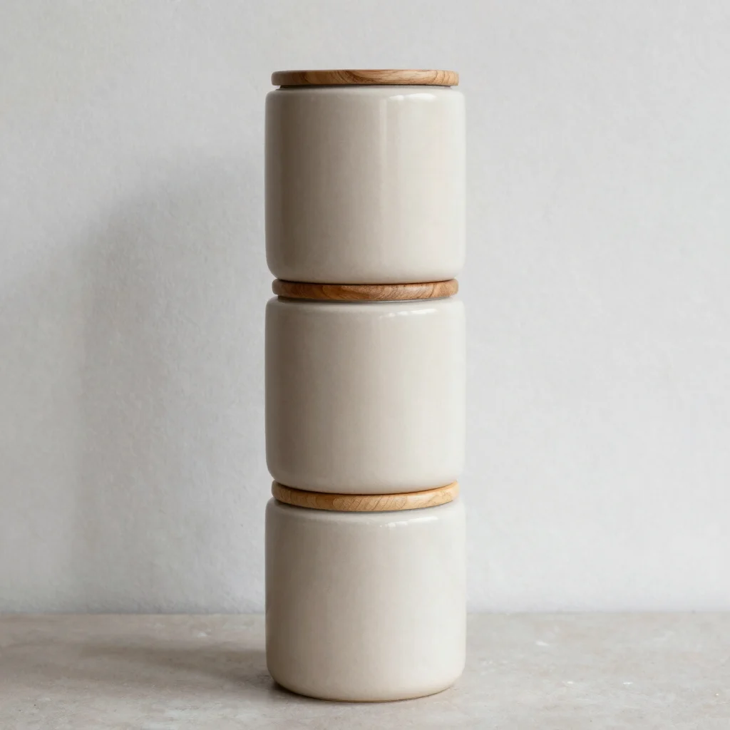 Stackable Ceramic Vessel Set